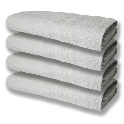 4 Toalhas Super Felpudas Grande E Grossa Algodão 80x150 Branco