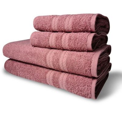 Jogo De Toalhas Itália Soft 4 Pçs - 2 Banho E 2 Rosto 430g-m² 100% Algodão