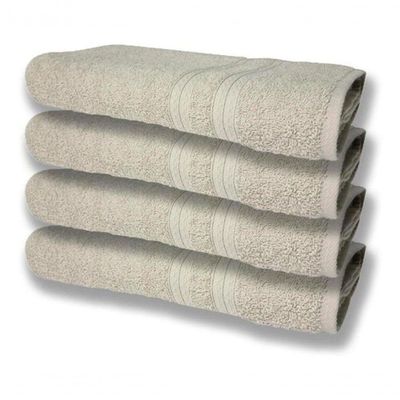 7 Toalhas Felpudas E Grossa 80x150 4 Bege 3 Cinza