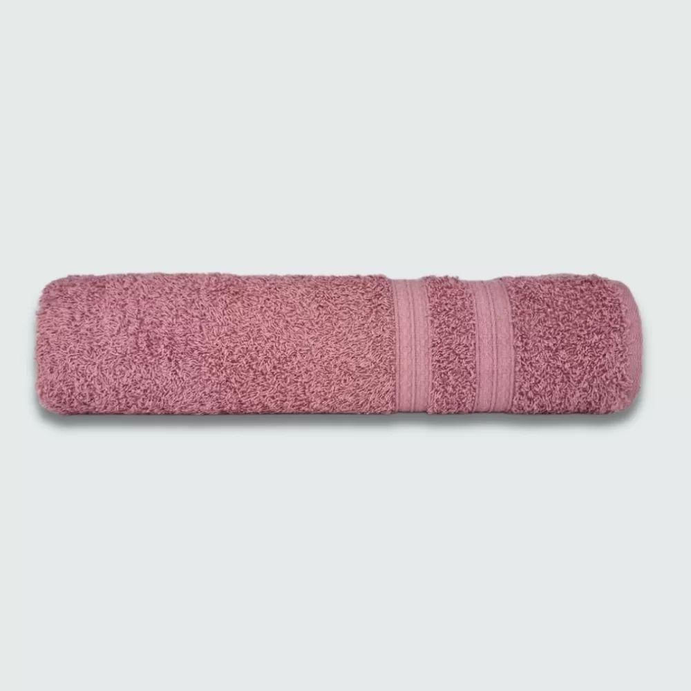 Jogo De Toalha 5 Pçs Gigante Felpuda Itália Soft 100% Algodão Rose