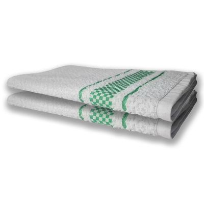 4 Panos De Prato Atoalhado Felpudo Premium Verde+rosa