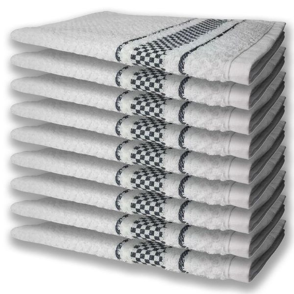 9 Panos De Prato Atoalhado Felpudo Premium Preto
