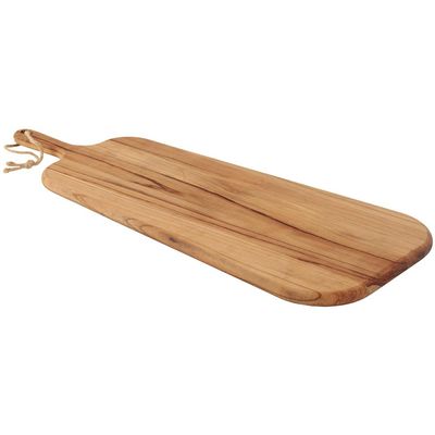 Tábua para Antepasto Tramontina Provence em Madeira Teca FSC com Cabo 65x27 cm