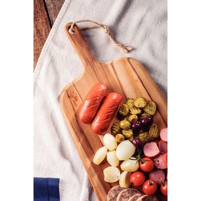 Tábua para Antepasto Tramontina Provence em Madeira Teca FSC com Cabo 65x27 cm