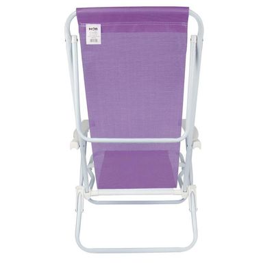 Cadeira De Praia Piscina Reclinável 8 Posições Sannet Mor Cor:lilás Lilás