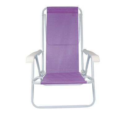Cadeira De Praia Piscina Reclinável 8 Posições Sannet Mor Cor:lilás Lilás