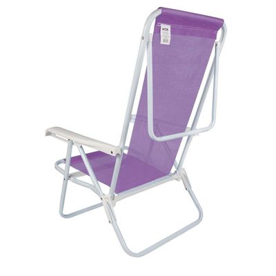 Cadeira De Praia Piscina Reclinável 8 Posições Sannet Mor Cor:lilás Lilás