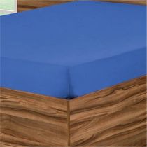 Lençol Avulso 1 Pç Casal Padrão com Elastico Azul