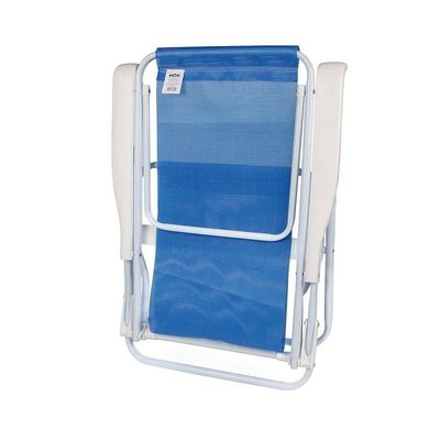 Cadeira De Praia Piscina Reclinável 8 Posições Sannet Mor Cor:azul Azul