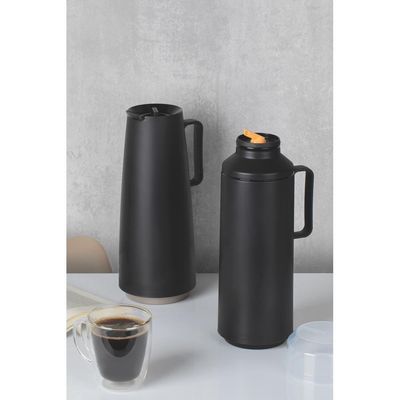 Bule Garrafa Térmica 1 Litro Exata Tramontina Cor:preto Preto