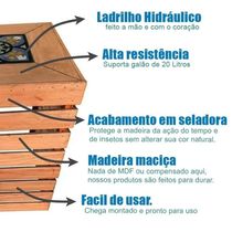Porta Botijão De Gás Móvel Aparador Para Cozinha + Porta Condimentos