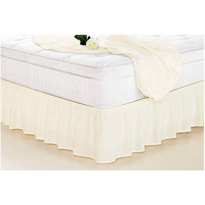 Saia Ajustável para Cama Box Casal King Renata Palha