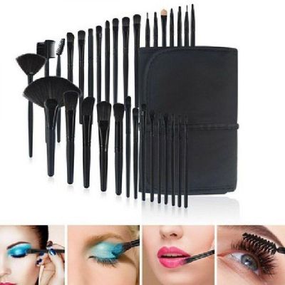 Kit Pinceis Maquiagem Profissional 32 Peças Com Estojo