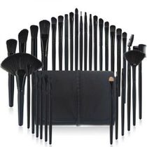 Kit Pinceis Maquiagem Profissional 32 Peças Com Estojo