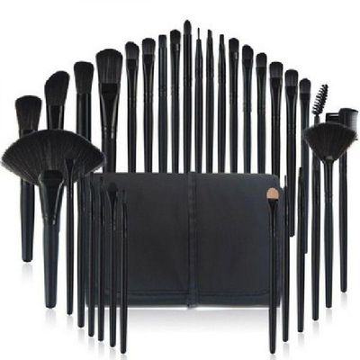 Kit Pinceis Maquiagem Profissional 32 Peças Com Estojo
