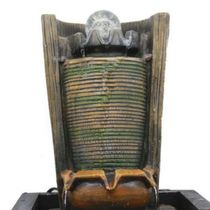 Fonte Água Decorativa Resina Cascata Iluminação Led Bivolt