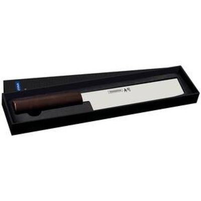 Faca 7" Nakiri Tramontina Sushi Silver em Aço Inox - Marrom