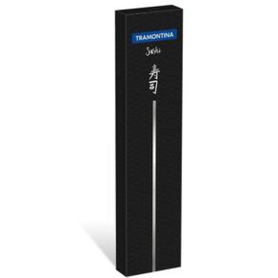 Faca 7" Nakiri Tramontina Sushi Silver em Aço Inox - Marrom