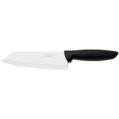 Faca 6" para Fatiar e Picar Tramontina Plenus em Aço Inox - Preto