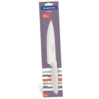Faca 7" Chef Tramontina Plenus em Aço Inox - Off-White