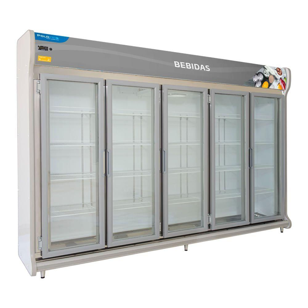 Geladeira/refrigerador 2088 Litros 5 Portas Cinza - Polofrio - 220v - 2208