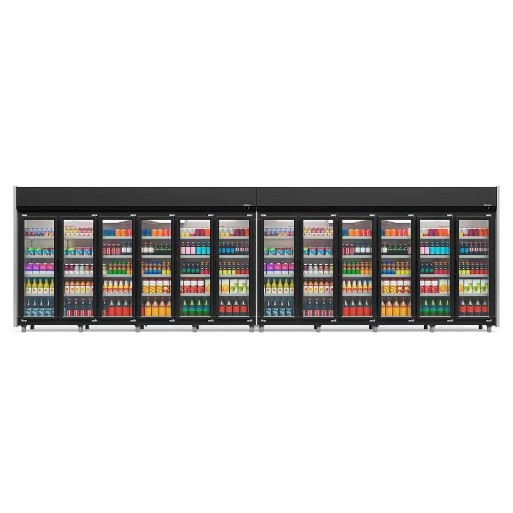 Geladeira/refrigerador 4680 Litros 12 Portas Preto - Gelopar - 220v - Geas-12p Lb Pr