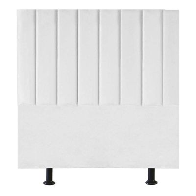 Cabeceira Estofada Cama Box Solteiro 90 Cm Taís Corino branco