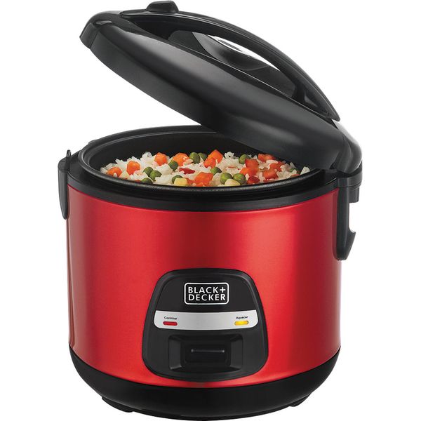Panela Elétrica de Arroz 5 Xícaras Black & Decker SuperRice Vermelha 127V