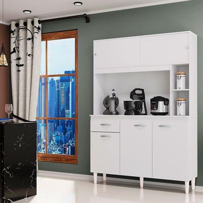 Cozinha Kit Duda 120 Cm Branco - Poquema