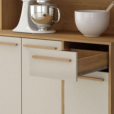 Armário De Cozinha Ametista Cinamomo Off White - Valdemóveis
