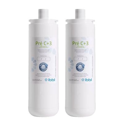 Kit 2 Unidades Refil Filtro Pré C+3 Ibbl