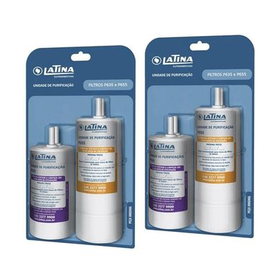 Kit 2 Unidades Refil Filtro P635 e P655 Latina