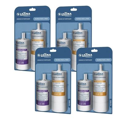Kit 4 Unidades Refil Filtro P635 e P655 Original Latina