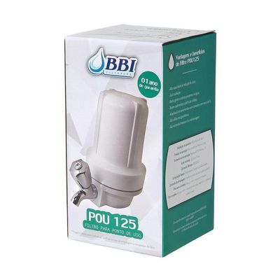Filtro para Torneira 5" Branco 125 Pou Torneira Metal - BBI