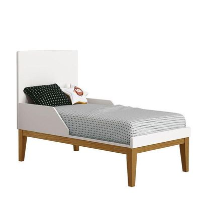 Berço Americano New Classic Branco Com Pés Madeira - Reller