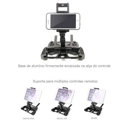 Suporte de Celular e Tablet para Controles de Drones da DJI Spark e Mavic