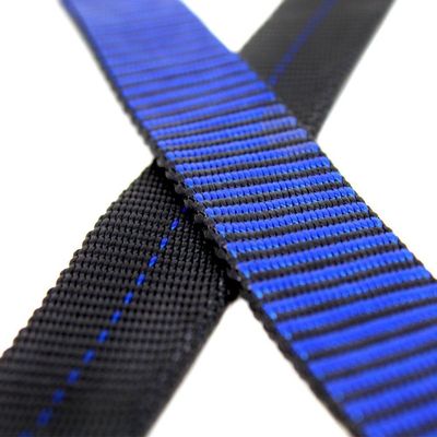 Fita Tubular 19mm Sideup Alta Resistência Azul Com Preto