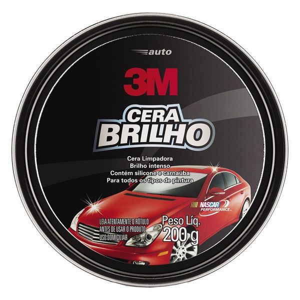 Auto Cera Brilho Com Silicone E Carnauba Lata 200G - 3M