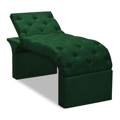 Maca Estofada Estética Cílios Regulável Spa Suede Ana verde