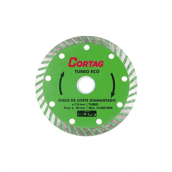 Disco Diamantado Mármore Turbo Eco 110Mmx20Mm Cortag