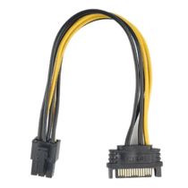 Cabo Adaptador Energia Sata X 6 Pinos Placa De Vídeo Molex