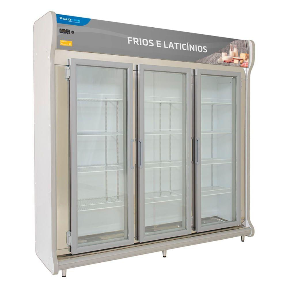 Geladeira/refrigerador 1366 Litros 3 Portas Cinza - Polofrio - 220v - 2204