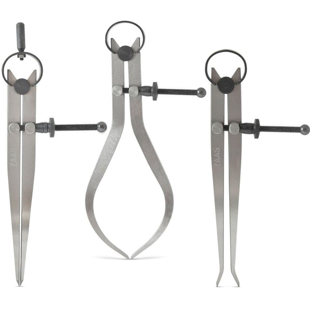 Compasso Externo/Interno/Reto - Med. 400Mm/16" - 3 Peças