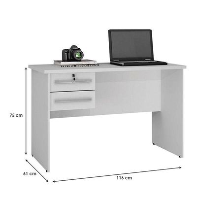 Mesa Para Computador Byte Branco - Valdemóveis