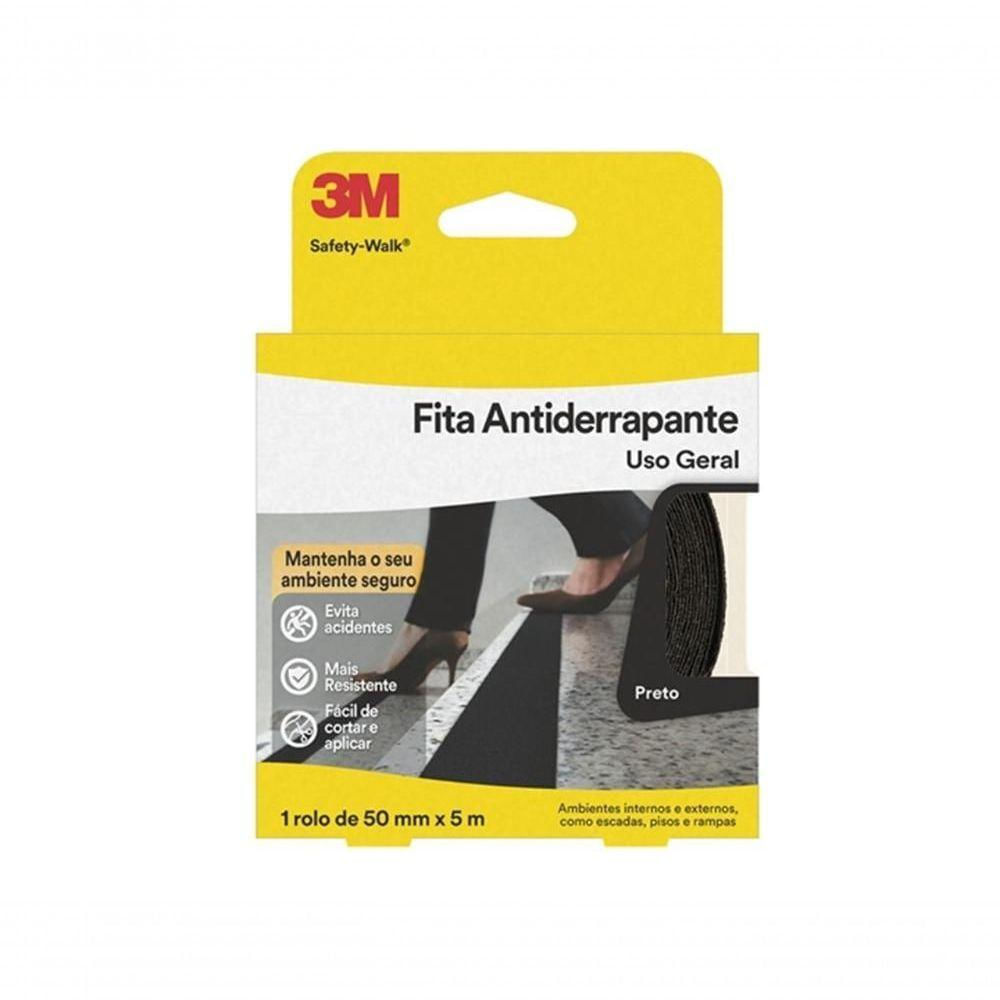 Lixa Antiderrapante 3M S.Walk 50Mmx5M Preta Blister