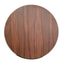 Tampo Em Mdf Redondo 100 Cm - Pau Ferro Cor Marrom