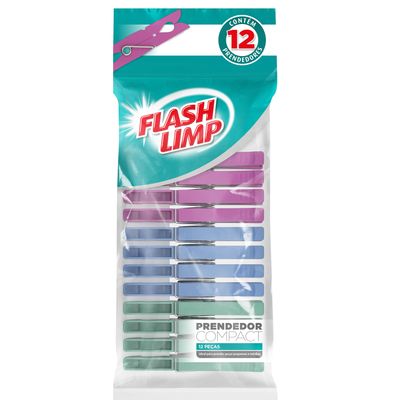 Conjunto 12 Prendedores Compact Flash Limp