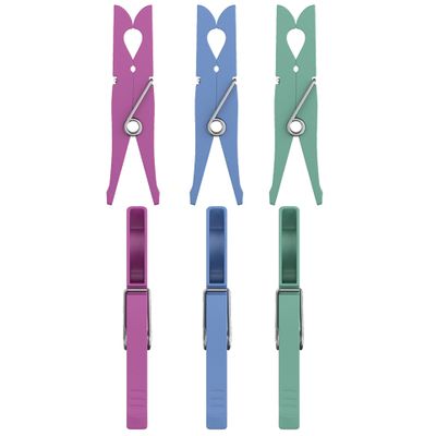 Conjunto 12 Prendedores Compact Flash Limp