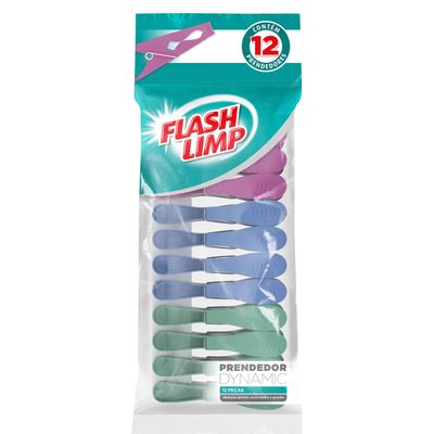 Conjunto 12 Prendedores Dynamic Flash Limp