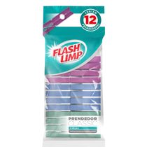 Conjunto 12 Prendedores Classic Flash Limp